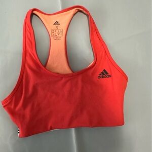 adidas Vibrant Red and Coral Sports Bra